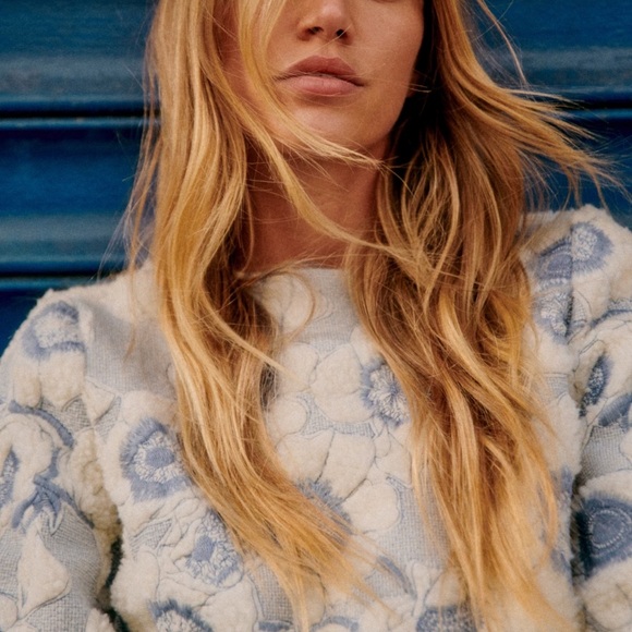 SEZANE - Harlem Sweatshirt/Sweater. Size 4. NWOT. Perfect condition. 100% lined. - Picture 3 of 10